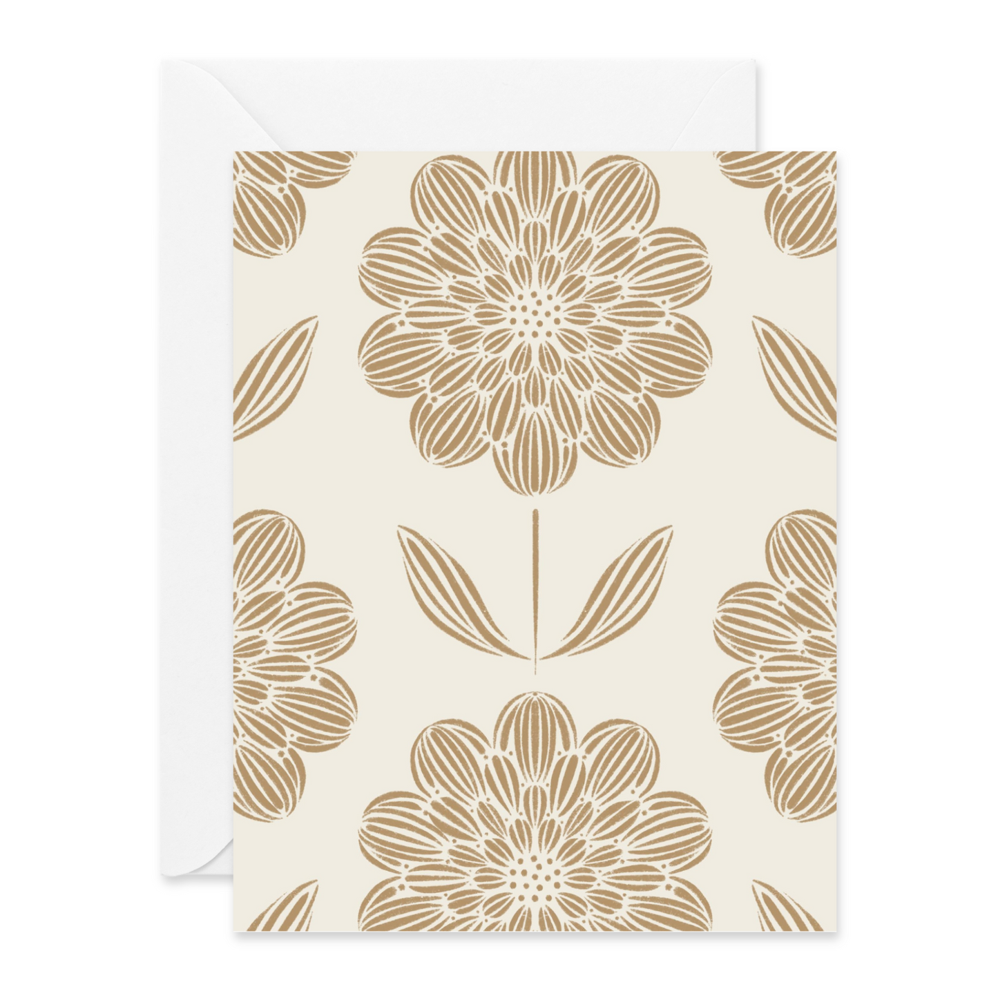 Neutral Large Blooms Card Box - Note Cards