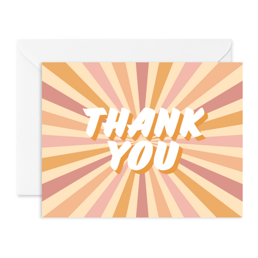 Rays Thank You Card