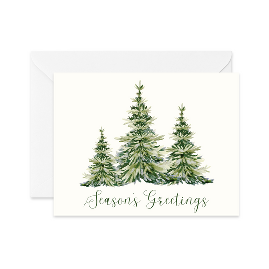 Season's Greetings Trees Card