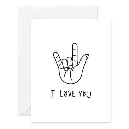 I Love You Sign - Card