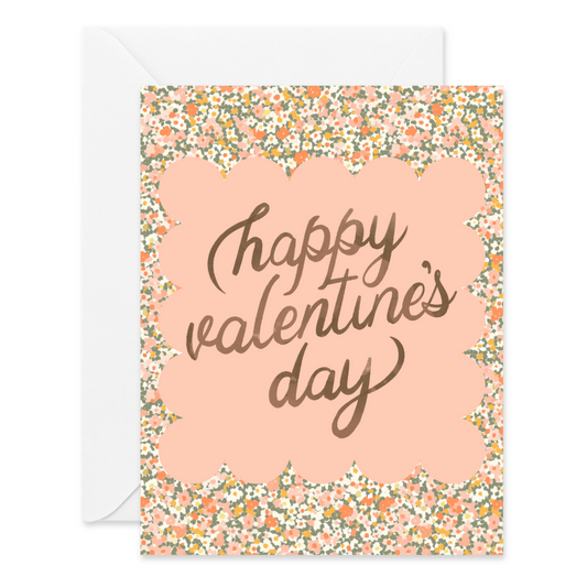 Happy Valentine's Day - Floral Card